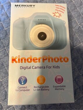 Merkury KinderPhoto Kids Digital Camera — Light Blue